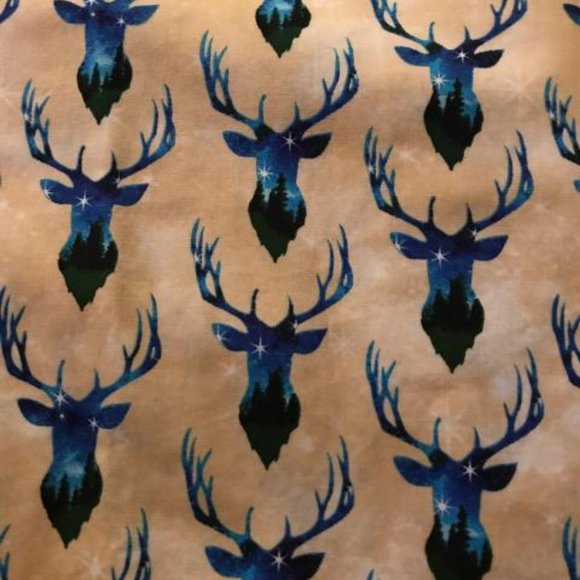 Dear Head Twilight on Gold Cotton mask w/polyp… - Picture 6 of 6